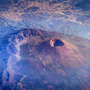 Mount Etna viewed from the top