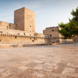 View of Swabian Castle in Bari