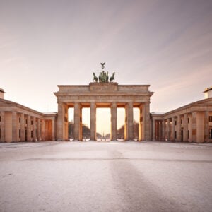 La porta di Brandeburgo a Berlino