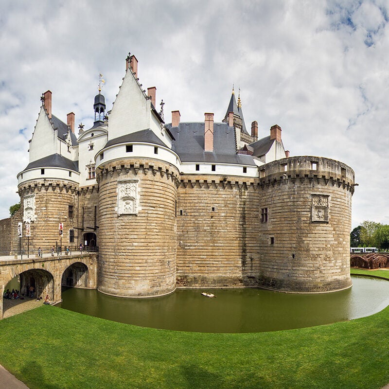 Panorama del castello di Nantes
