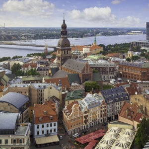 Riga vista dall'alto