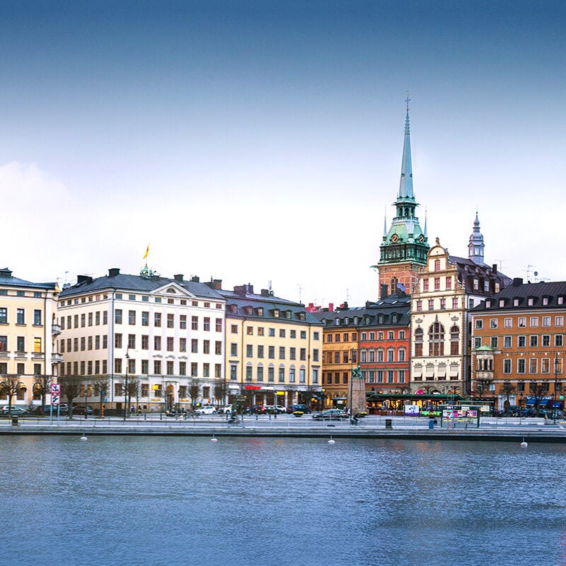 Gamla Stan district in central Stockholm