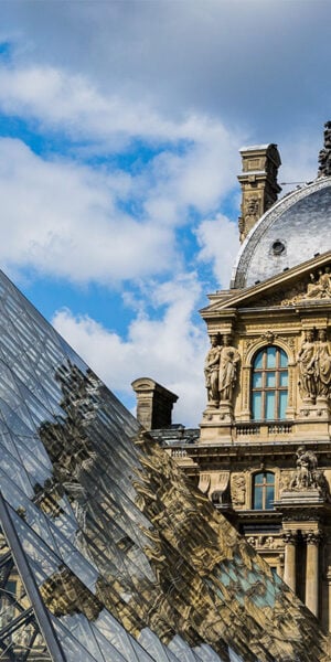 Dettaglio del Museo Louvre, Parigi